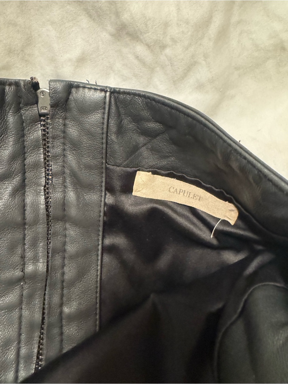 Capulet Genuine Leather Mini Skirt XS Black - Picture 11 of 13